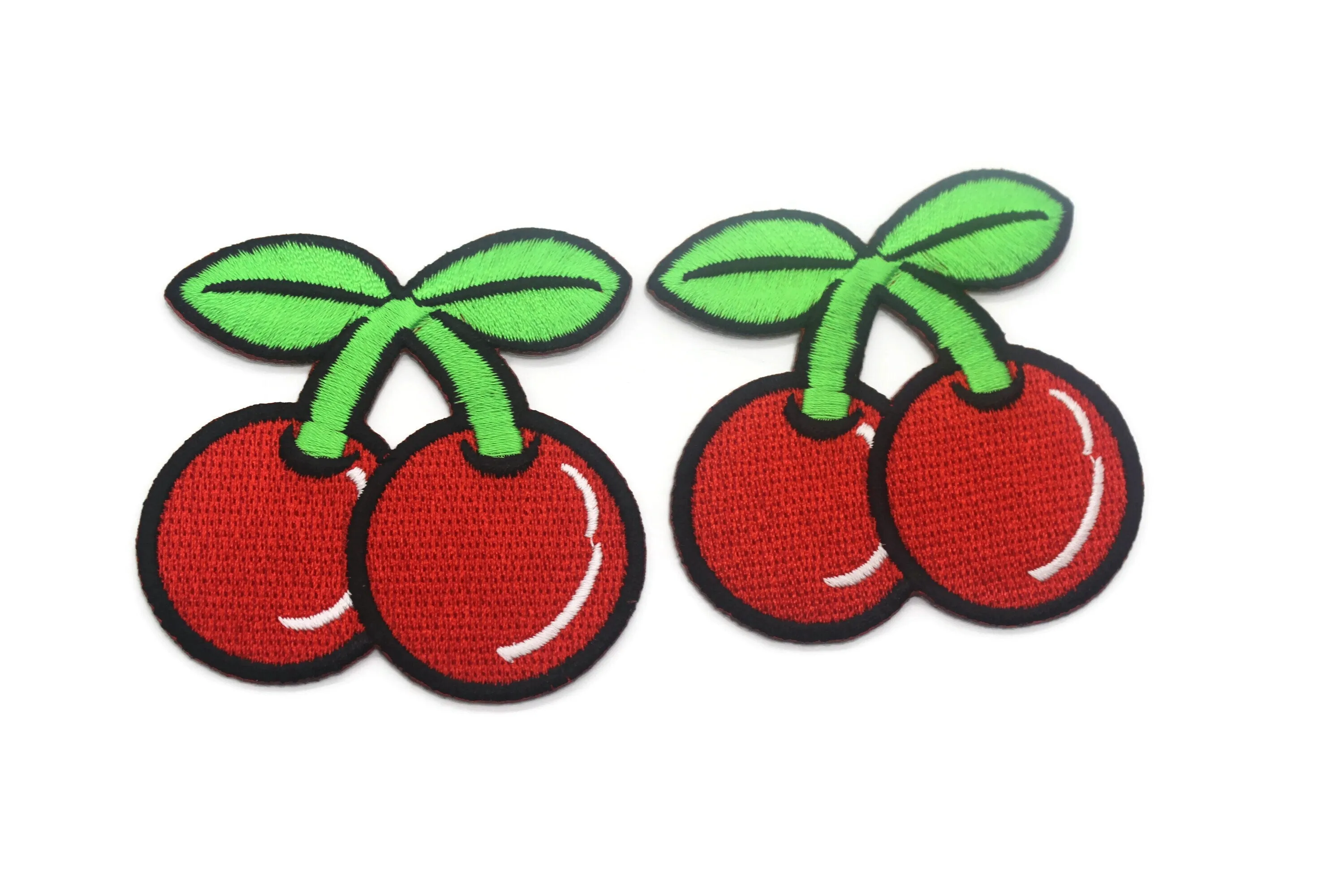 12 Pcs Cherry V2 Patch 2.67 Inch Iron On Patch Embroidery, Custom Patch, High Quality Sew On Badge for Denim, Sew On Patch, Fruit Patches