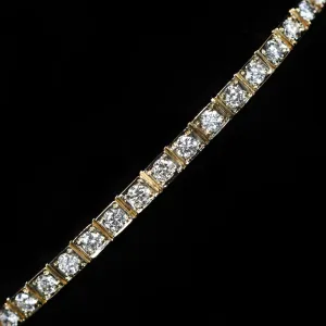 14K Yellow Gold 1.00 CTW Diamond Bangle Bracelet