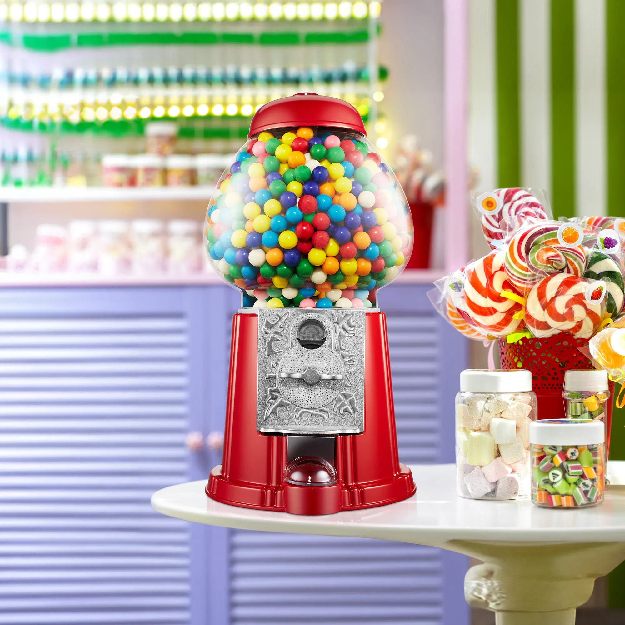 15" Gumball Machine - Red