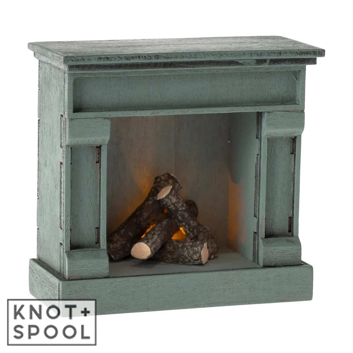 2024 Maileg Blue Mouse Fireplace