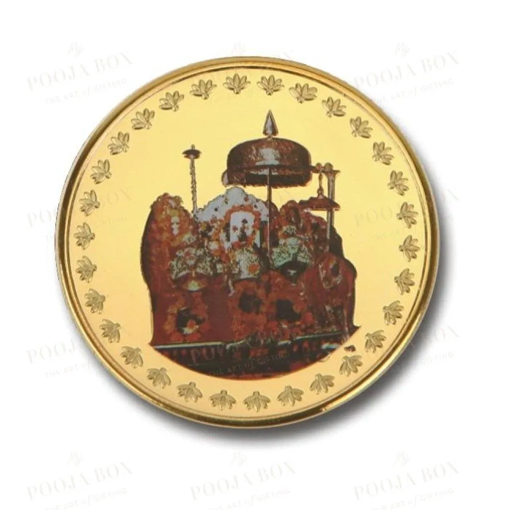 24K Gold Foil Vaishno Devi Coin