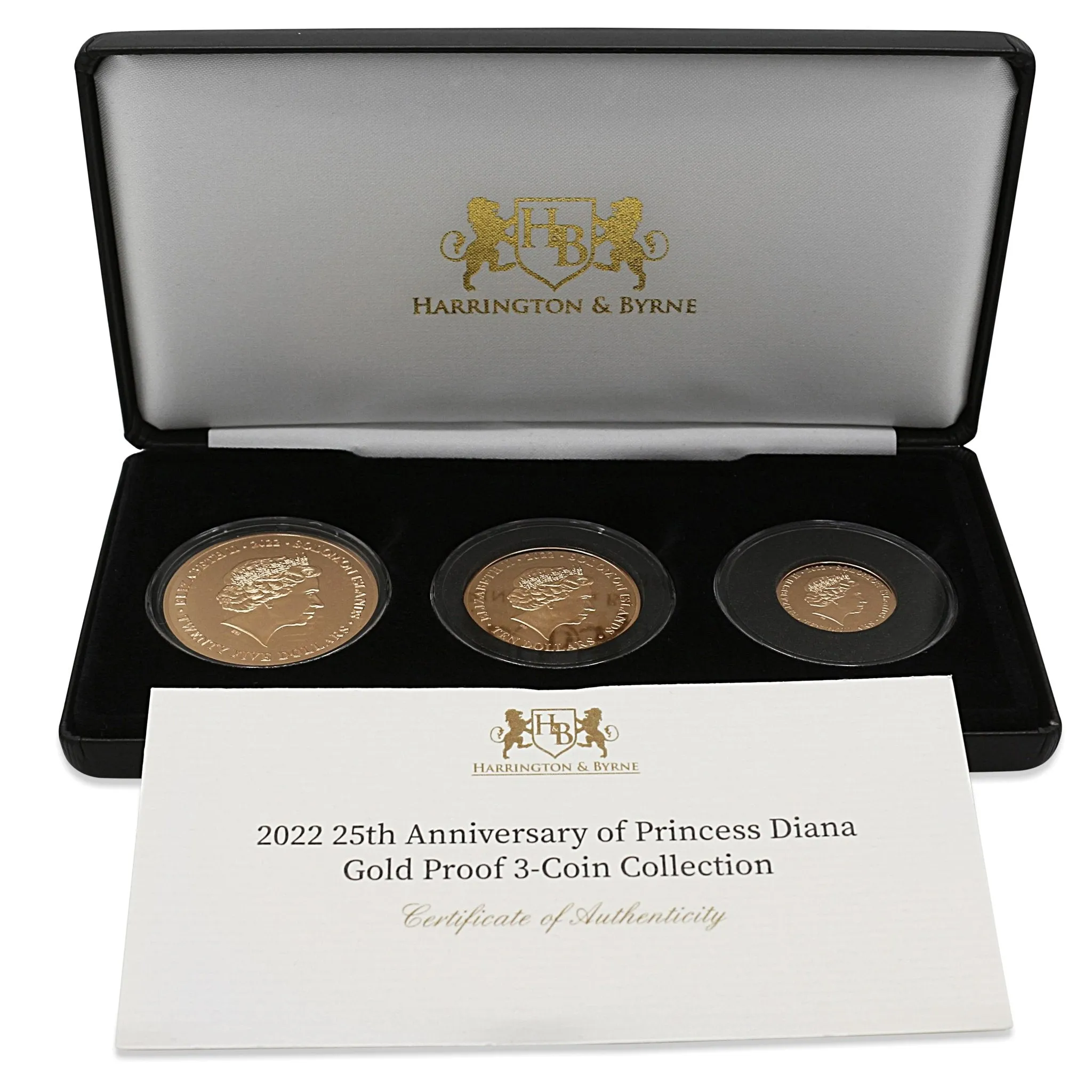 25th Anniversary Princess Diana – GOLD PROOF 3 Coin Collection