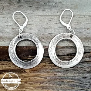 90% Silver State Quarter Inside Out Coin Earrings