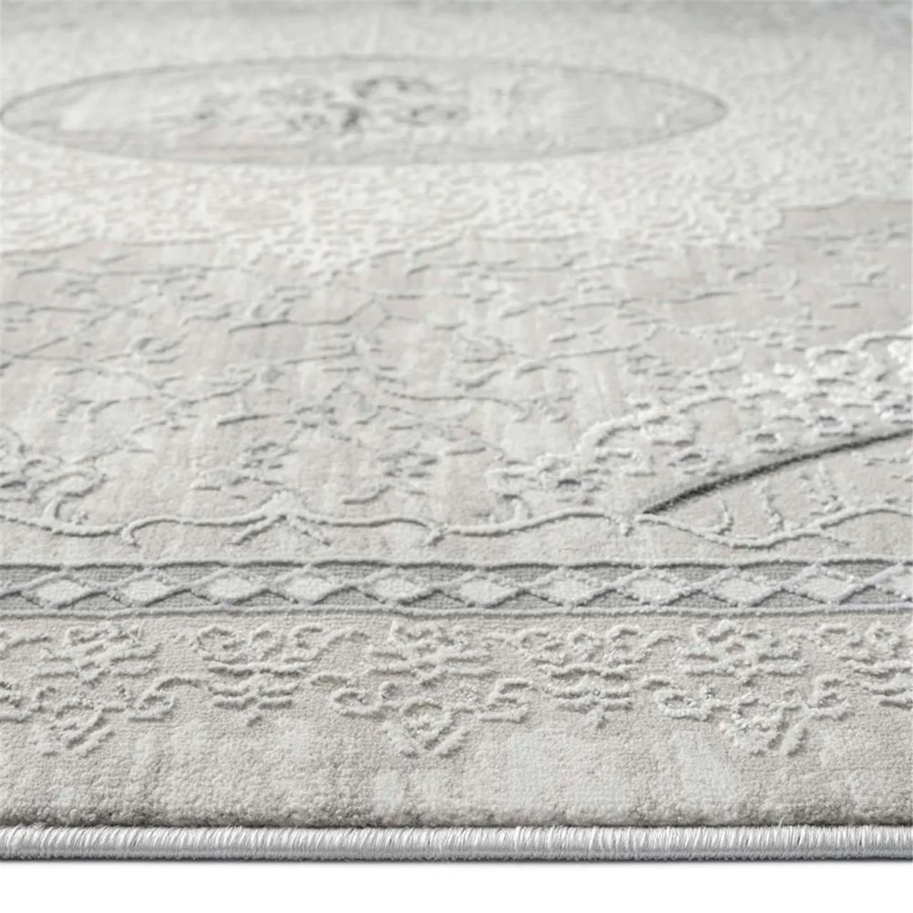 Abdera Mahi Design Grey Rug-4002