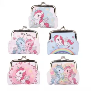 Adorable Unicorn Print Coin Purse  Perfect Holiday Gift for Girls