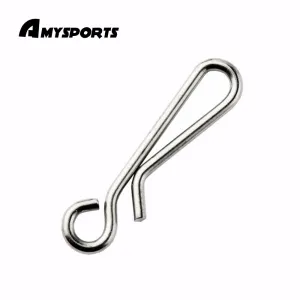 AMYSPORTS 100pcs/Pack Fishing Swivel Snaps Opening (White)