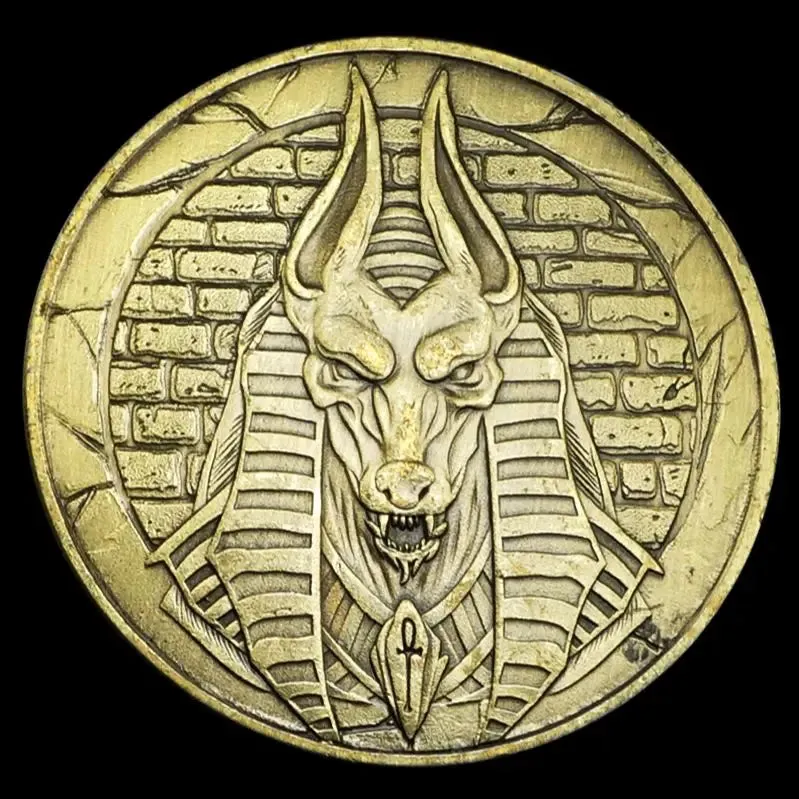 **Ancient Egypt Protector Anubis Souvenir Coin**