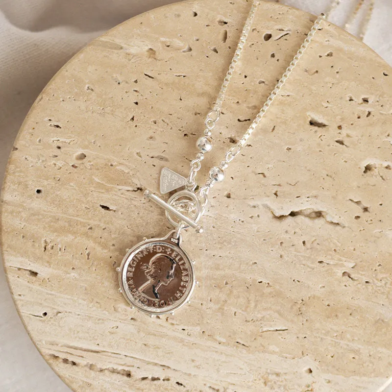 ANTIQUE SHILLING NECKLACE