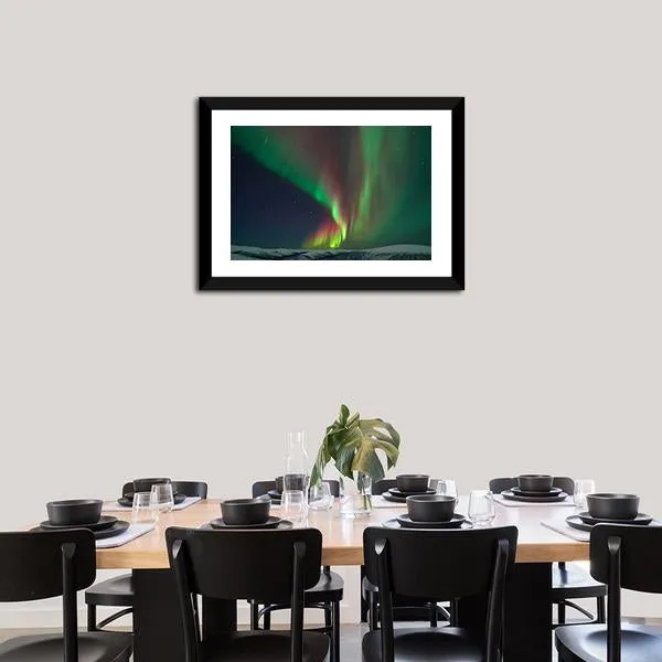 Aurora Borealis & Meteors Canvas Wall Art