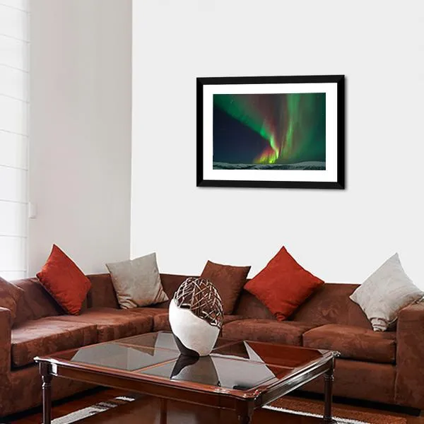 Aurora Borealis & Meteors Canvas Wall Art