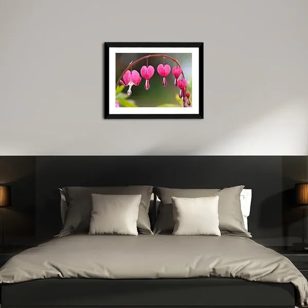 Bleeding Heart Flowers Canvas Wall Art