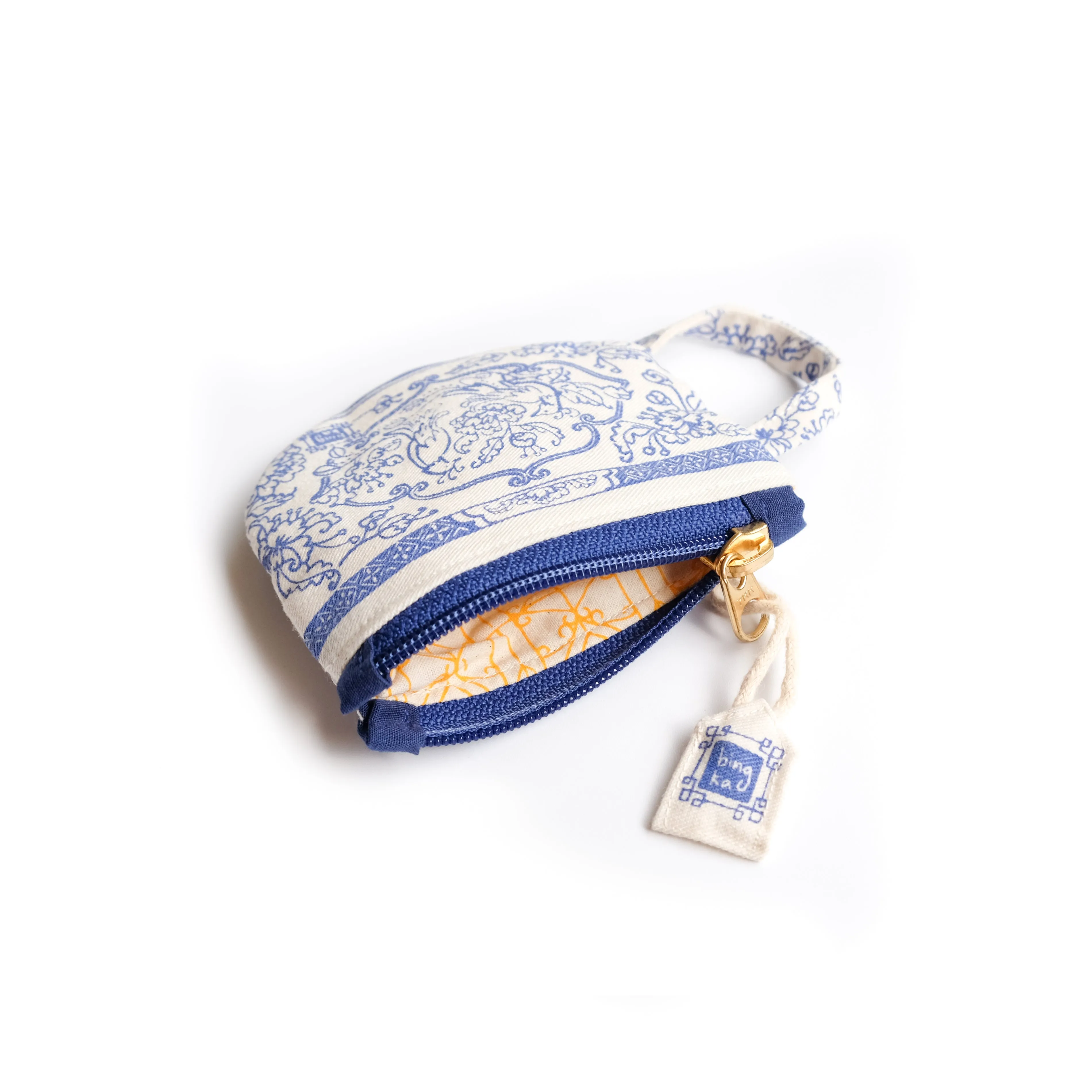 Blue Tea Cup Coin Pouch