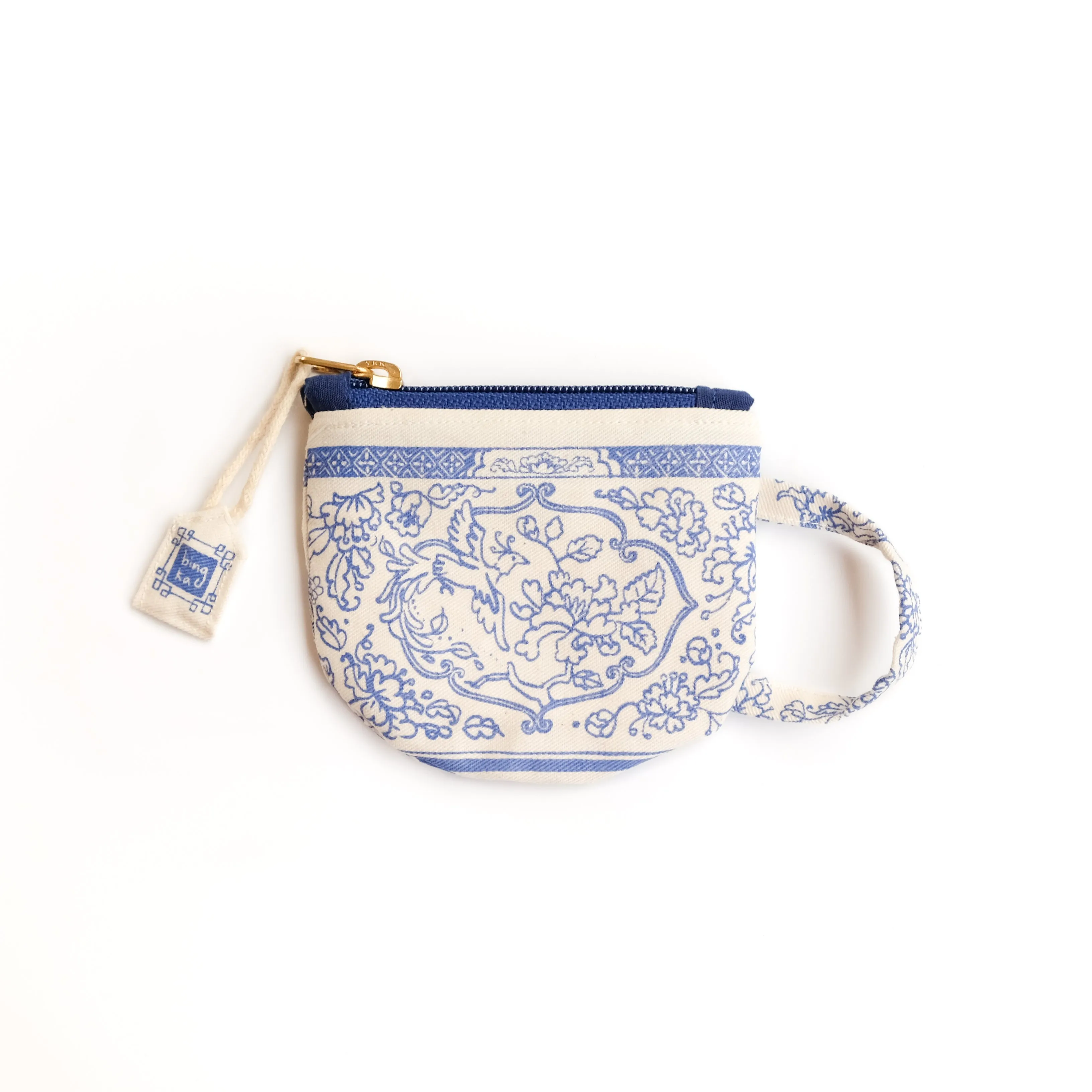 Blue Tea Cup Coin Pouch