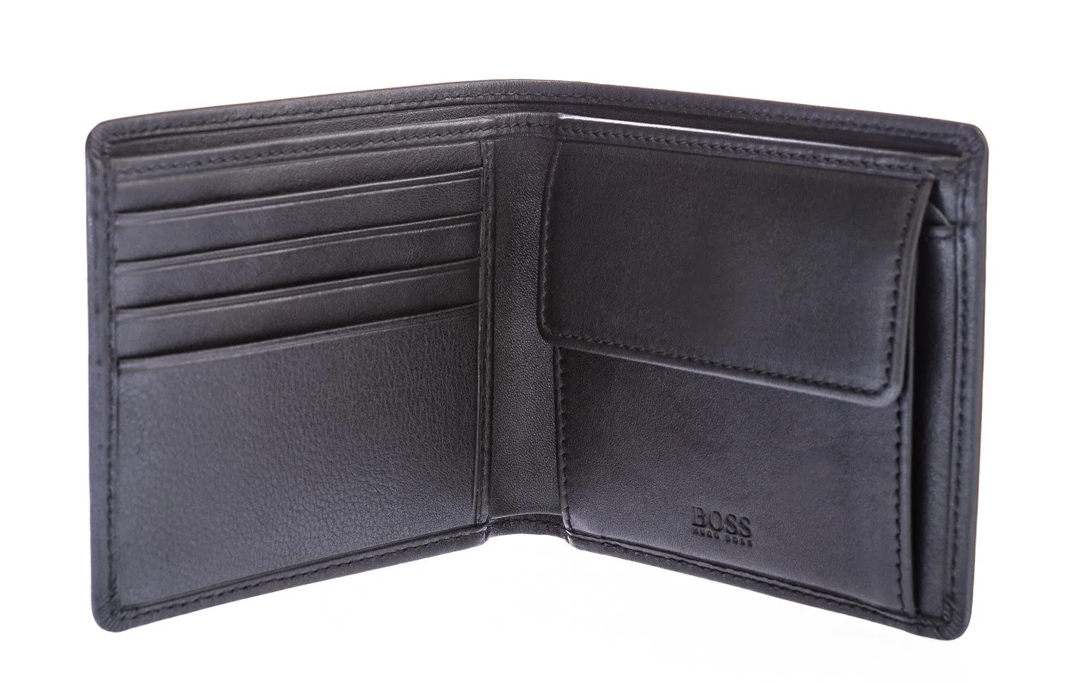 BOSS Majestic_S 4cc Coin Wallet in Black