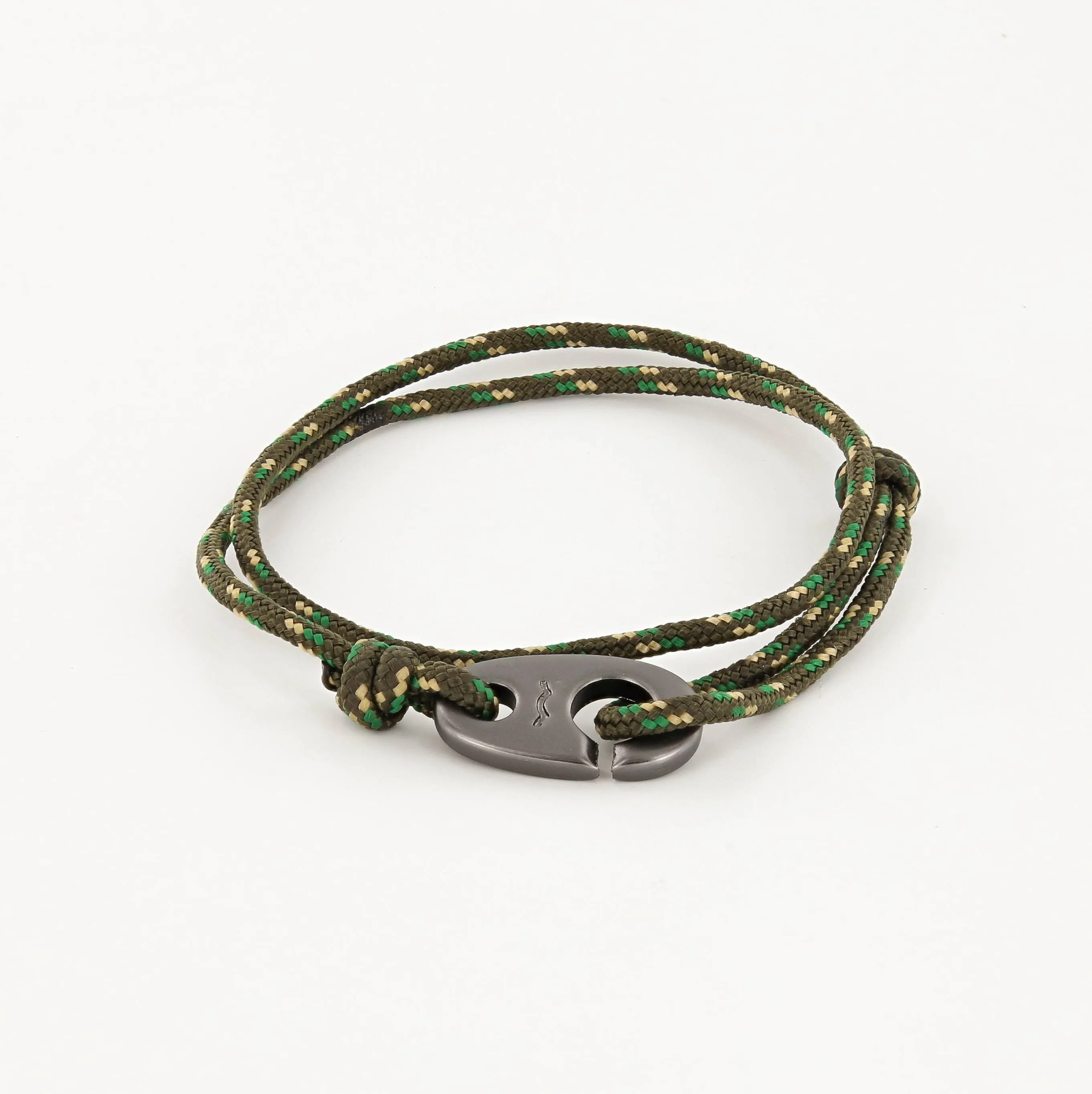 Charger Marine Cord Bracelet in Matte Black