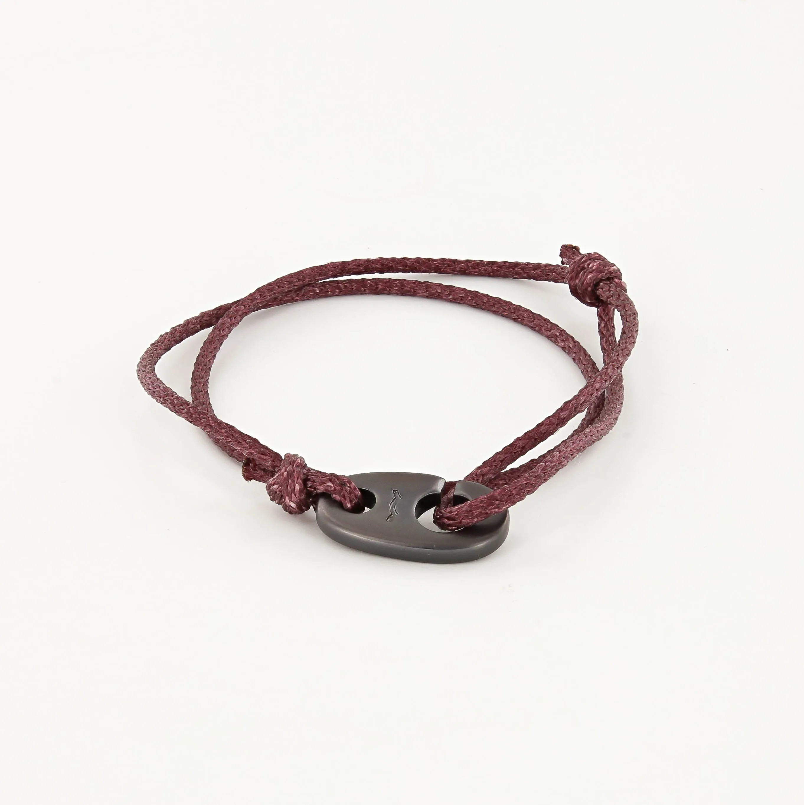 Charger Marine Cord Bracelet in Matte Black