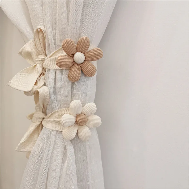 Charming 3D Flower Curtain Tieback  Elegant Room Decoration