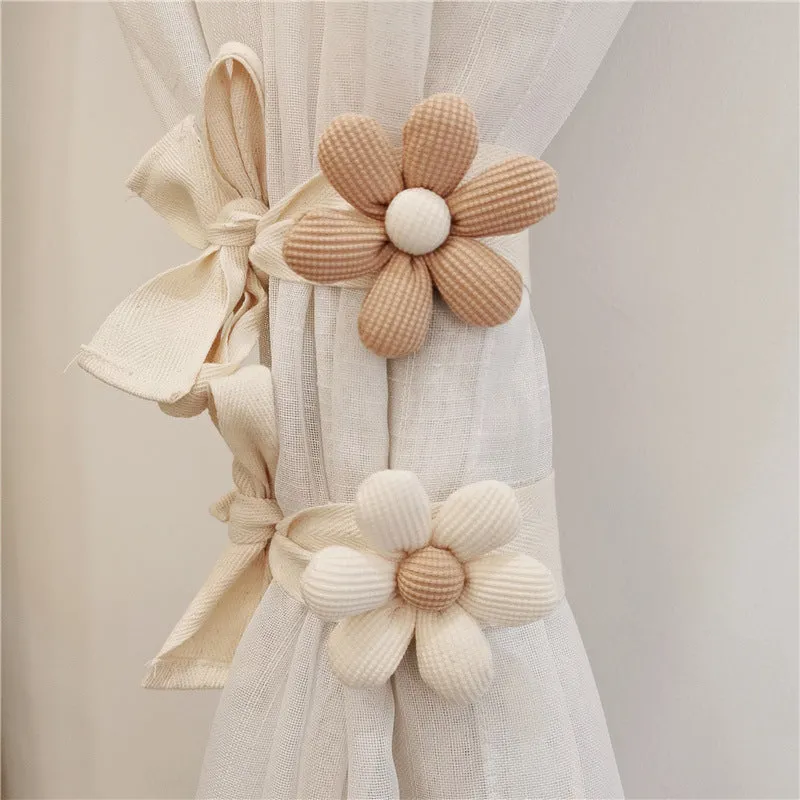 Charming 3D Flower Curtain Tieback  Elegant Room Decoration