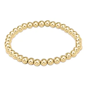 classic gold 5mm bead bracelet