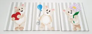 Colourful Bear Canvas Prints