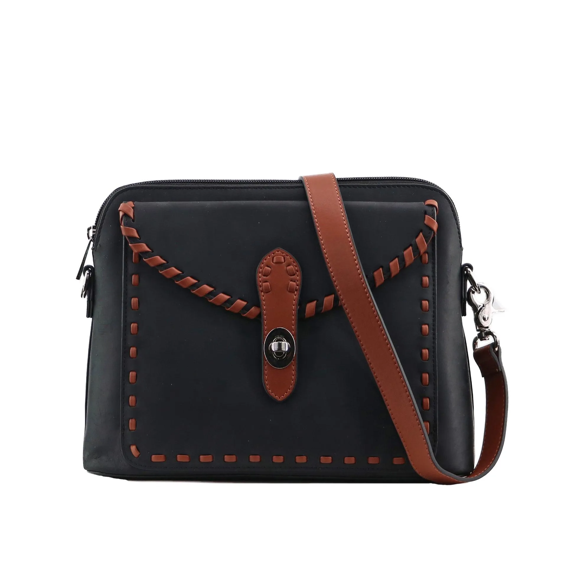 Concealed Carry Evelyn Leather Crossbody