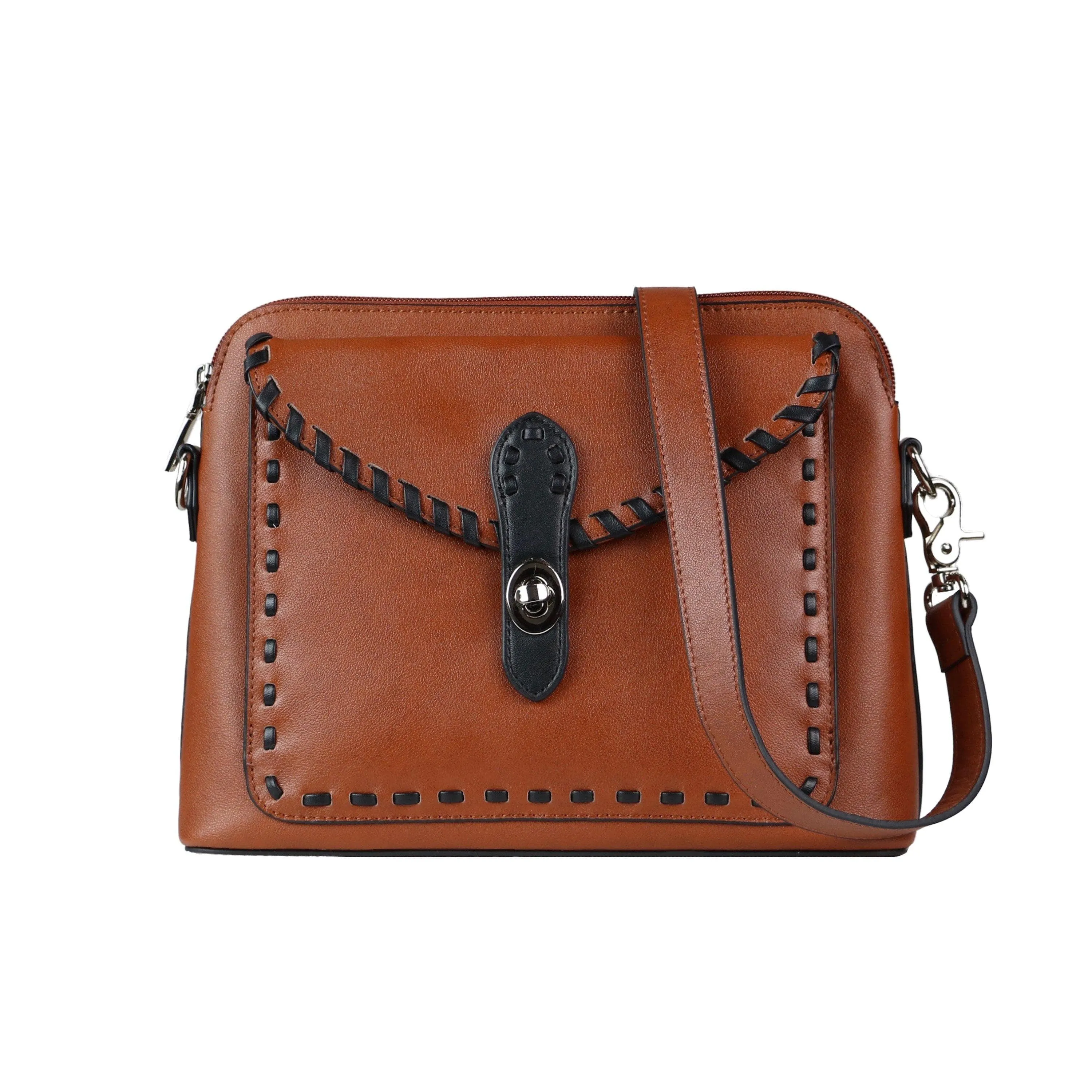 Concealed Carry Evelyn Leather Crossbody