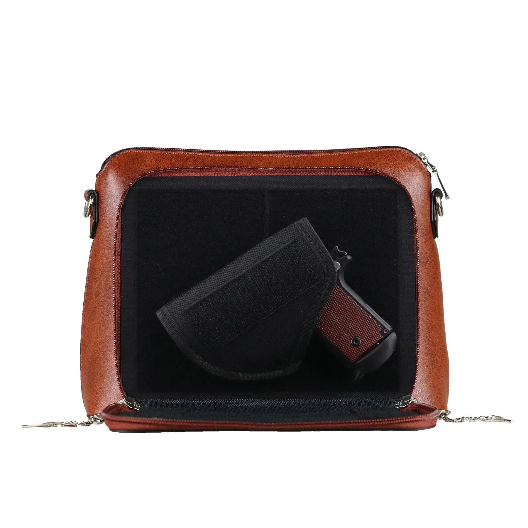 Concealed Carry Evelyn Leather Crossbody