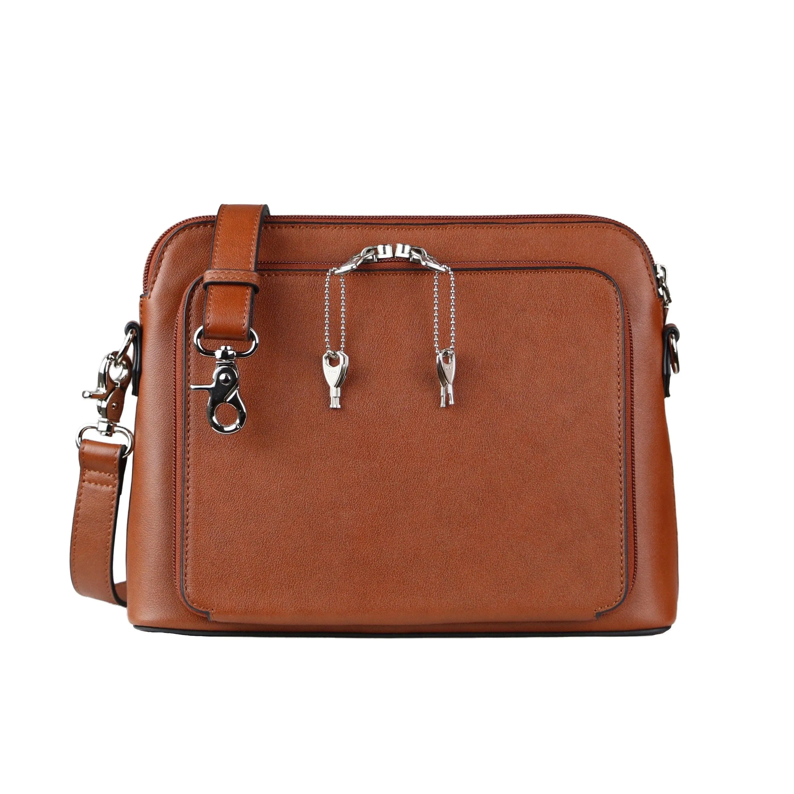 Concealed Carry Evelyn Leather Crossbody