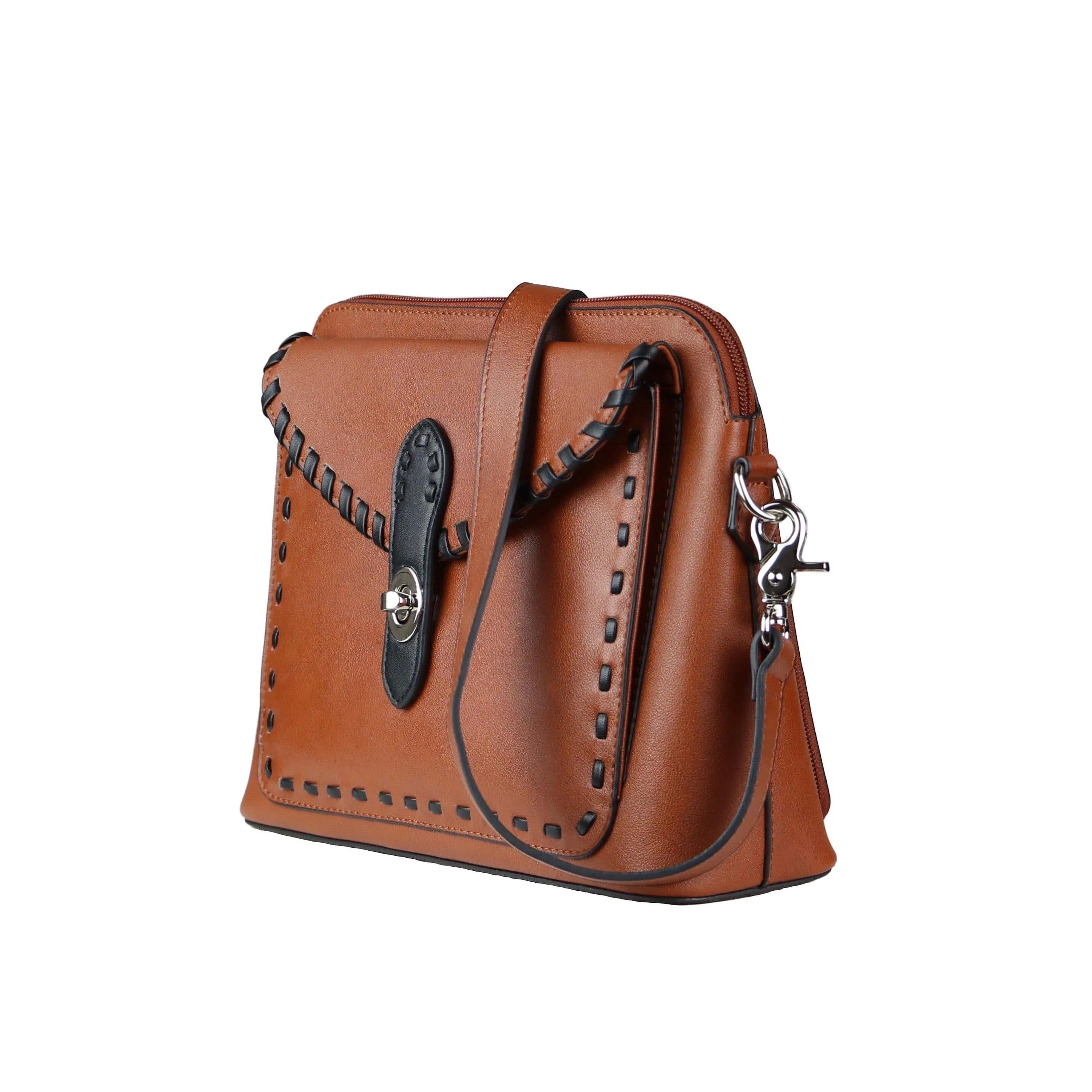 Concealed Carry Evelyn Leather Crossbody