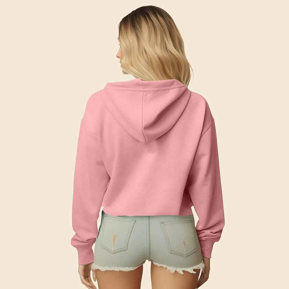 Dalix Heartly Ghost Cropped Hoodie