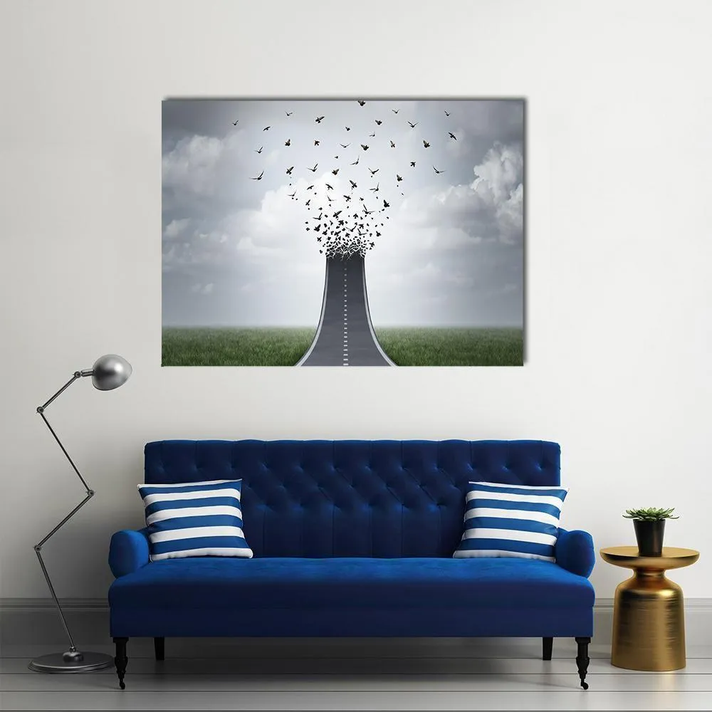 Driving Freedom Concept Canvas Wall Art