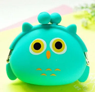 DUDINI Animals Girls Silicone Small Mini Coin Purse Change Wallet Purse Women Key Wallet Coin Bag Children Kids Gifts