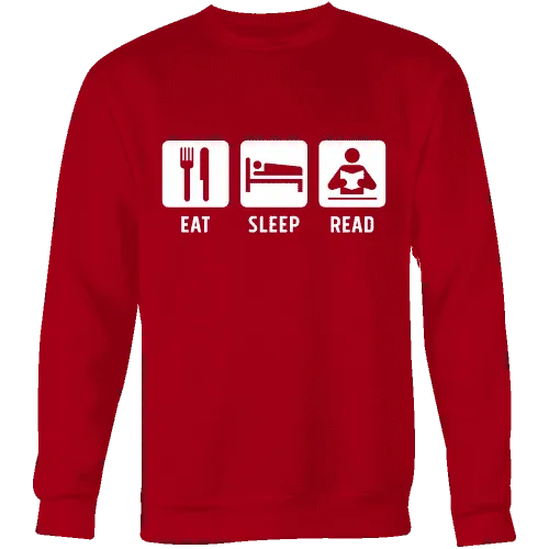 Eat, Sleep, Read Sweatshirt