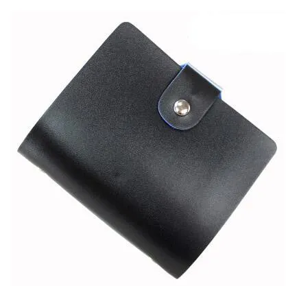 Elvasek Fashion Business Credit Card Holder Bags Leather Bank Card Bag 40-64 Cards Case ID Holders Card Keepers LS6534