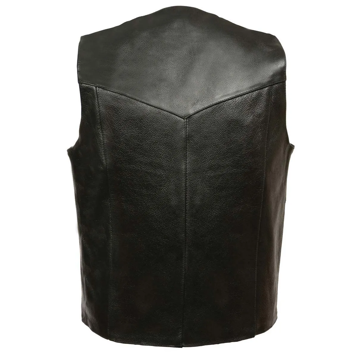 Event Leather XS5310 Men's Classic Snap Front Biker Leather Vest