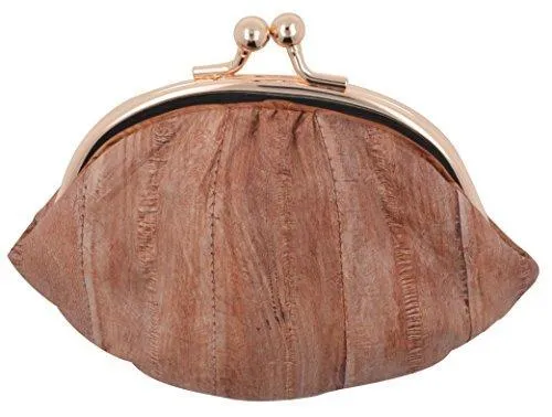 EW10-SMALL/NEW WOMEN'S WATERPROOF EEL SKIN SMALL COIN CHANGE PURSE WALLET