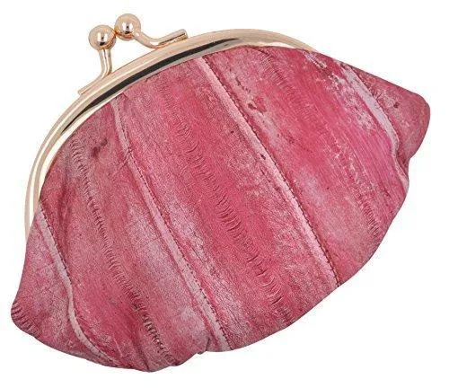 EW10-SMALL/NEW WOMEN'S WATERPROOF EEL SKIN SMALL COIN CHANGE PURSE WALLET