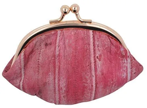 EW10-SMALL/NEW WOMEN'S WATERPROOF EEL SKIN SMALL COIN CHANGE PURSE WALLET