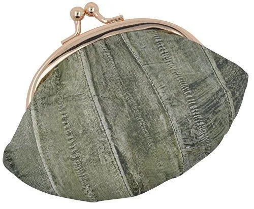 EW10-SMALL/NEW WOMEN'S WATERPROOF EEL SKIN SMALL COIN CHANGE PURSE WALLET