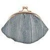 EW10-SMALL/NEW WOMEN'S WATERPROOF EEL SKIN SMALL COIN CHANGE PURSE WALLET