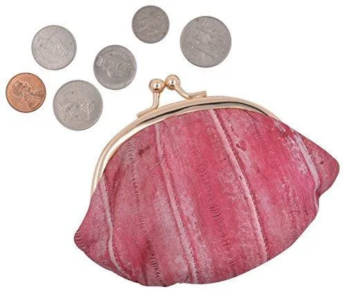 EW10-SMALL/NEW WOMEN'S WATERPROOF EEL SKIN SMALL COIN CHANGE PURSE WALLET