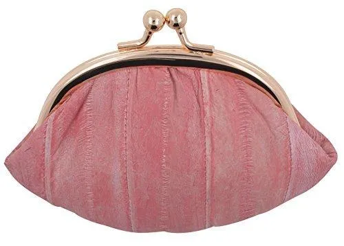 EW10-SMALL/NEW WOMEN'S WATERPROOF EEL SKIN SMALL COIN CHANGE PURSE WALLET