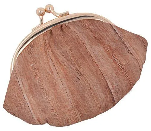 EW10-SMALL/NEW WOMEN'S WATERPROOF EEL SKIN SMALL COIN CHANGE PURSE WALLET