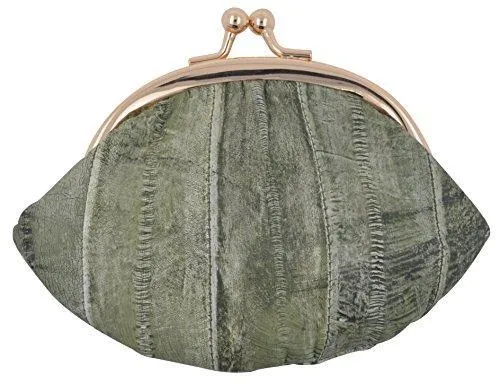 EW10-SMALL/NEW WOMEN'S WATERPROOF EEL SKIN SMALL COIN CHANGE PURSE WALLET