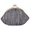 EW10-SMALL/NEW WOMEN'S WATERPROOF EEL SKIN SMALL COIN CHANGE PURSE WALLET