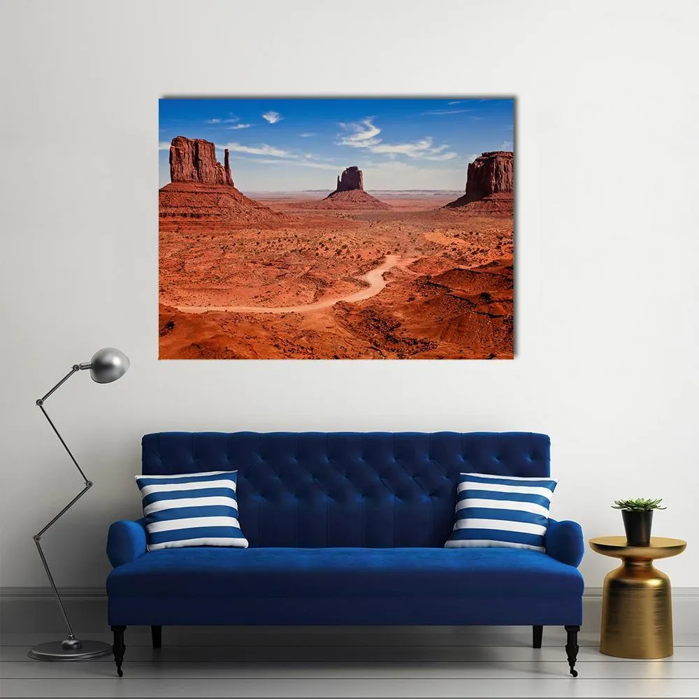 Famous Monuments Valley Canvas Wall Art