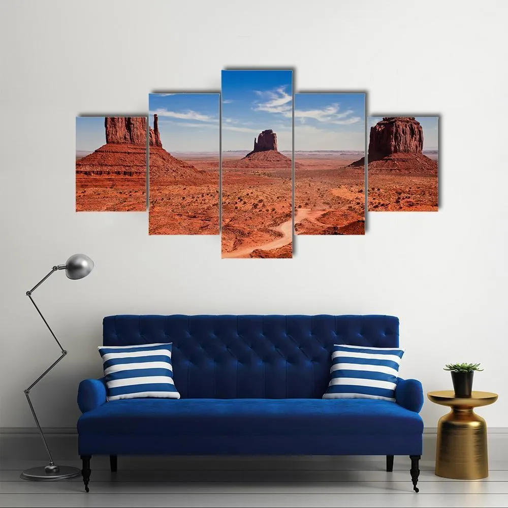 Famous Monuments Valley Canvas Wall Art