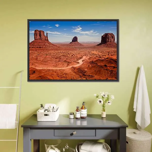 Famous Monuments Valley Canvas Wall Art