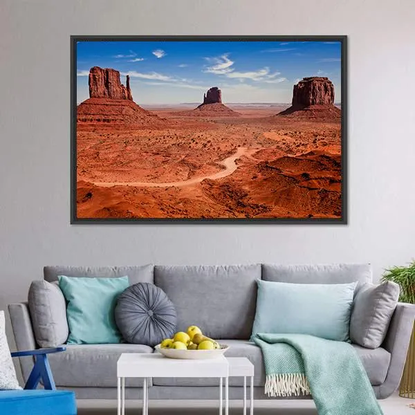 Famous Monuments Valley Canvas Wall Art