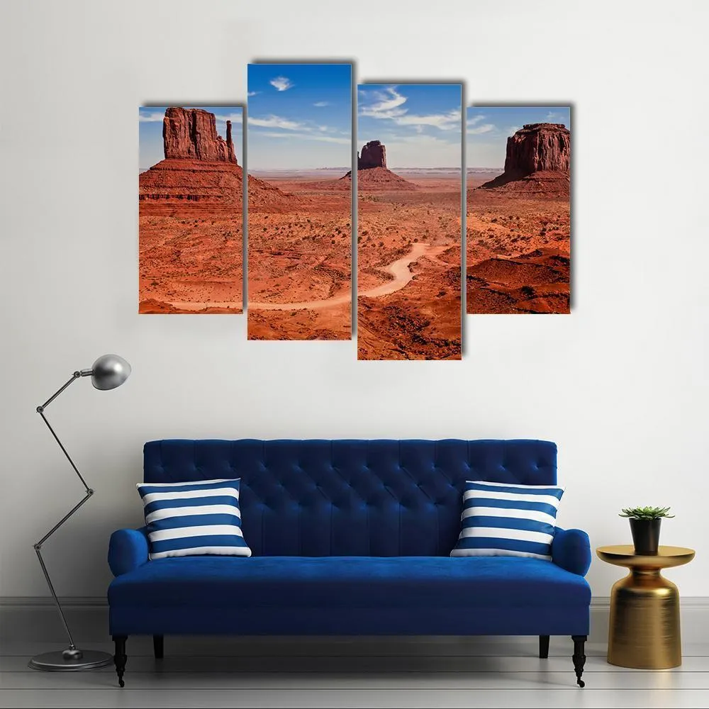 Famous Monuments Valley Canvas Wall Art